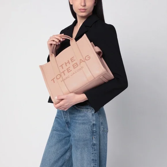 Marc Jacobs Rose Pink Medium Leather Tote Bag NEW! - Picture 1 of 14